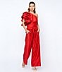 CIEBON Azra High-Rise Wide Leg Coordinating Pants, Color:Red - Image 6