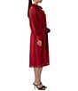 CIEBON Fabien Flutter Split V-Neck Long Sleeve Midi Dress - Image 3