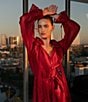 CIEBON Fabien Flutter Split V-Neck Long Sleeve Midi Dress - Image 4