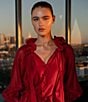 CIEBON Fabien Flutter Split V-Neck Long Sleeve Midi Dress - Image 6