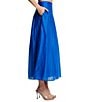 CIEBON Pheona Pleated High-Rise A-Line Coordinating Midi Skirt, Color:Blue - Image 2