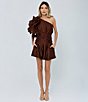 CIEBON Risa One Shoulder Mulit Tiered Ruffle Flutter Sleeve Coordinating Top - Image 5