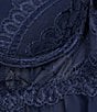 Color:Navy - Image 4 - Molded Cup Lace and Chiffon Babydoll