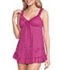 Cinema Etoile Natalia Soft Cup Stretch Lace Ruffle Babydoll - Image 1