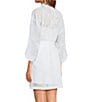Cinema Etoile Satin Chemise & Sheer Butterfly Robe Set - Image 3