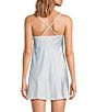 Cinema Etoile Satin Chemise & Sheer Butterfly Robe Set - Image 6