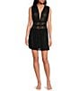 Cinema Etoile Soft Cup Pleated Mesh & Lace Babydoll - Image 1