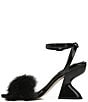 Color:Black - Image 5 - Circus NY by Sam Edelman Brenna Ostrich Feather Ankle Strap Dress Sandals