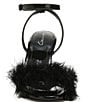 Color:Black - Image 6 - Circus NY by Sam Edelman Brenna Ostrich Feather Ankle Strap Dress Sandals