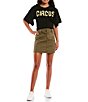 Color:Burnt Olive - Image 3 - Circus NY by Sam Edelman A-line Belted Mini Skirt