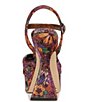 Color:Ginger Spice Multi - Image 3 - Audrea Floral Velvet Ankle Strap Platform Sandals