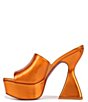 Color:Apricot Crush - Image 5 - Avery Metallic Platform Slide Sandals