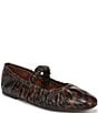 Circus NY by Sam Edelman Blythe Ruched Leopard Print Mary Jane Ballet Flats - Image 1