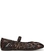 Circus NY by Sam Edelman Blythe Ruched Leopard Print Mary Jane Ballet Flats - Image 2