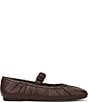 Circus NY by Sam Edelman Blythe Ruched Leather Mary Jane Ballet Flats - Image 3