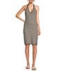 Color:Anthracite - Image 1 - Circus NY by Sam Edelman Crochet Knit Halter Dress