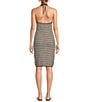 Color:Anthracite - Image 2 - Circus NY by Sam Edelman Crochet Knit Halter Dress