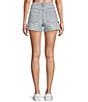 Color:Psychelic - Image 2 - Circus NY by Sam Edelman High Rise Floral Cut-Out Frayed Hem Denim Shorts