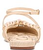 Circus NY by Sam Edelman Kassie Woven Leather Beaded Ankle Strap Flat Sandals - Image 3