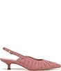 Circus NY by Sam Edelman Katia Ruched Suede Slingback Kitten Heel Pumps - Image 2