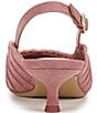 Circus NY by Sam Edelman Katia Ruched Suede Slingback Kitten Heel Pumps - Image 3
