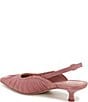 Circus NY by Sam Edelman Katia Ruched Suede Slingback Kitten Heel Pumps - Image 4
