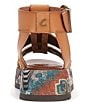 Color:Redwood Brown/Natural Multi - Image 3 - Circus NY by Sam Edelman Katy Woven Pattern Platform Gladiator Sandals