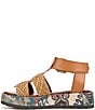 Color:Redwood Brown/Natural Multi - Image 5 - Circus NY by Sam Edelman Katy Woven Pattern Platform Gladiator Sandals