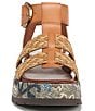Color:Redwood Brown/Natural Multi - Image 6 - Circus NY by Sam Edelman Katy Woven Pattern Platform Gladiator Sandals