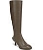Circus NY by Sam Edelman Marlowe Leather Kitten Heel Tall Dress Boots - Image 1