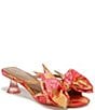 Circus NY by Sam Edelman Natalina Floral Satin Bow Kitten Heel Slide Sandals