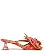 Circus NY by Sam Edelman Natalina Floral Satin Bow Kitten Heel Slide Sandals