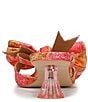 Circus NY by Sam Edelman Natalina Floral Satin Bow Kitten Heel Slide Sandals