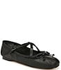 Circus NY by Sam Edelman Zuri Leather Bow Crossband Ballet Flats - Image 1