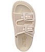 Color:Vanilla Bean - Image 6 - Circus NY by Sam Edelman Cris Mesh Double Buckle Detail Ribbed Platform Sandals