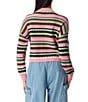 Color:Black Forest - Image 2 - Circus NY by Sam Edelman Stripe Print Sweater