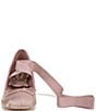 Color:Blush French Macaroon - Image 6 - Circus NY by Sam Edelman Della Ballet Ankle Wrap Block Heel Shimmer Pumps
