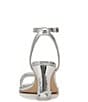 Color:Soft Silver - Image 3 - Circus NY by Sam Edelman Hartlie Metallic Ankle Strap Puff Dress Sandals