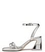 Color:Soft Silver - Image 5 - Circus NY by Sam Edelman Hartlie Metallic Ankle Strap Puff Dress Sandals