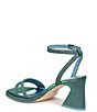 Color:Blue Crush - Image 4 - Circus NY by Sam Edelman Hartlie Satin Iridescent Ankle Strap Puff Dress Sandals
