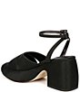 Color:Black - Image 4 - Circus NY by Sam Edelman Isadora Satin Ankle Strap Platform Dress Sandals