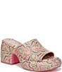 Color:Pink Sorbet Multi - Image 1 - Circus NY by Sam Edelman Isla Printed Platform Slide Sandals
