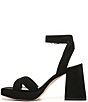 Color:Black - Image 5 - Kaitlyn Suede Ankle Strap Dress Sandals