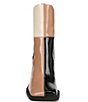 Color:Dark Moss/Black/Vanilla Bean - Image 6 - Lauren Patchwork Patent Square Toe Boots