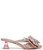 Color:Pink Sorbet Multi - Image 2 - Circus NY by Sam Edelman Natalina Printed Fabric Butterfly Bow Slide Sandals