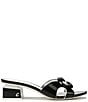 Color:Black - Image 2 - Circus NY by Sam Edelman Nia Patent Double C Slide Sandals