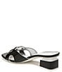 Color:Black - Image 4 - Circus NY by Sam Edelman Nia Patent Double C Slide Sandals
