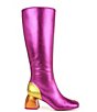 Color:Glacial Blue/Apricot Crush - Image 2 - Olympia Colorblock Metallic Boots
