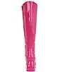 Color:Pink Peacock - Image 3 - Olympia Patent Tall Boots