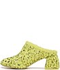 Color:Acid Lime - Image 5 - Orin Sequined Faux Shearling Heeled Mules
